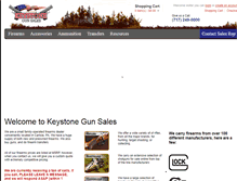 Tablet Screenshot of keystonegunsales.com